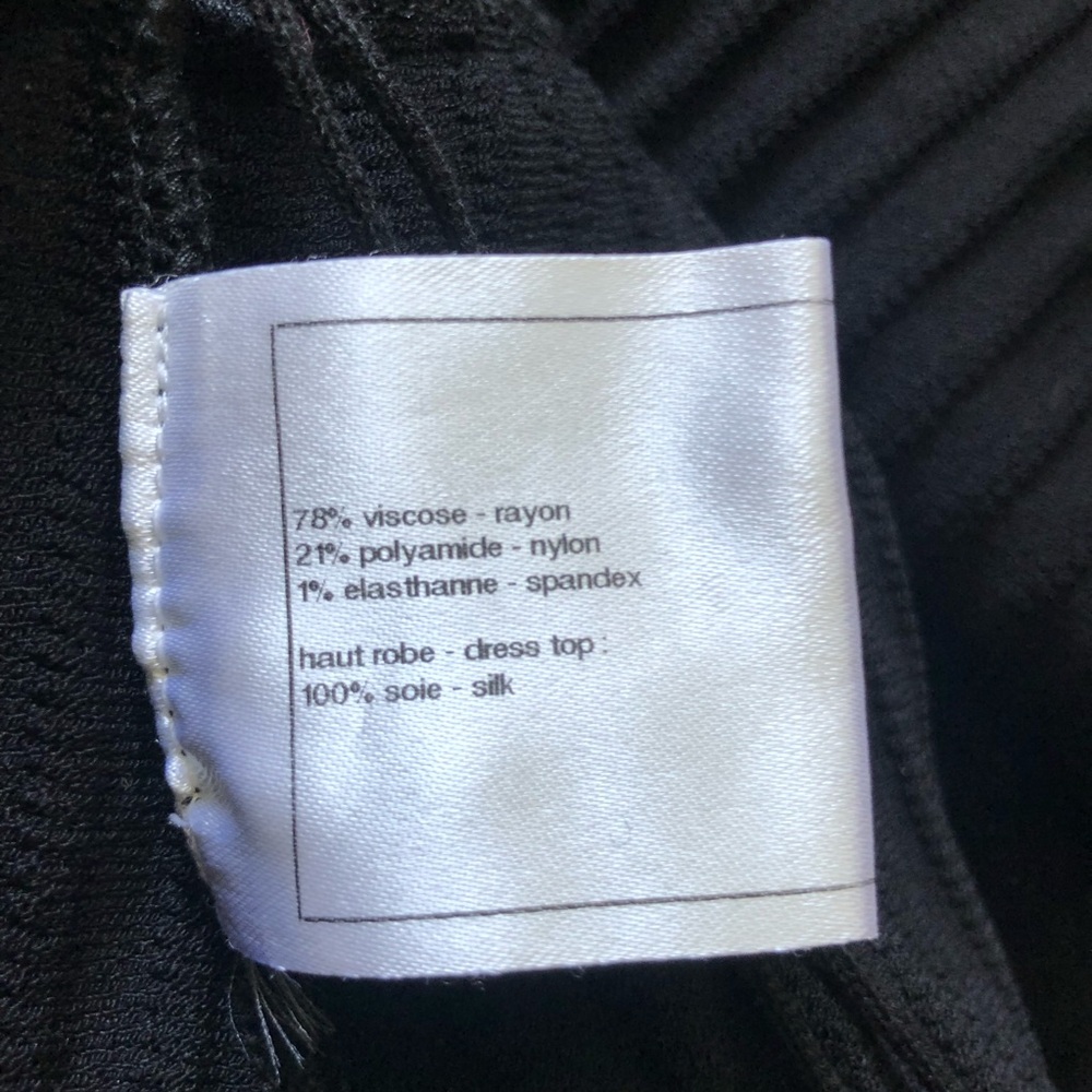 Chanel navy blue/Gray and Black Dress 34 - Picture 5 of 12